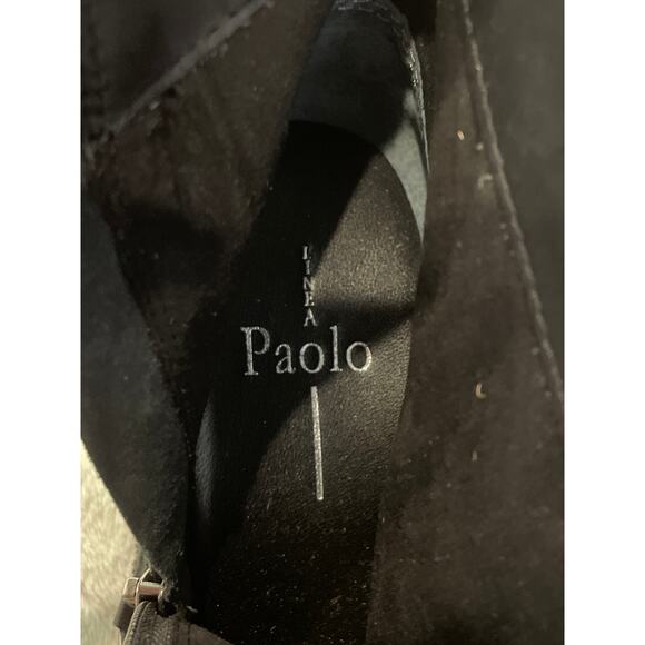 LINEA PAOLO Sevilla II Genuine Calf Hair Leopard Boots Block Heel Pointed 5.5 - Picture 9 of 10